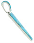 Turquoise Inlay Sterling Silver Slide Pendant BW76036